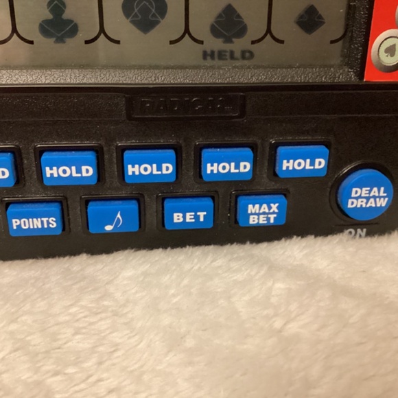 Radica Draw Poker Royal Flush Vintage Handheld Poker Electronic Game 2 player - Picture 4 of 8